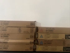9 Genuine Ricoh MPC C6003 MPC Toner Cartridges 1 Bk 3 Cyan 2 Magenta 3 Yellow