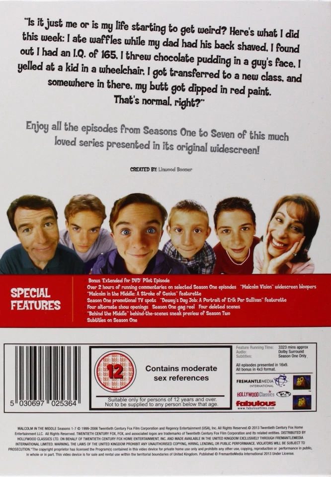 Malcolm In The Middle: The Complete Collection Box Set - Seaso (DVD) (UK IMPORT) - Imagem 3 de 3