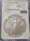 2023 1oz Silver Eagle 7K Metals US Invention Series-Satellite  NGC MS70