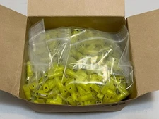Brand New Thomas & Betts Sta Kon RC2577F Yellow Crimp Connectors QTY 500