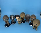 Funko Pops! Lot 8- 6 Wookie/Chewy Star Wars 1 Princess Leia 1 Mandalorian Loose