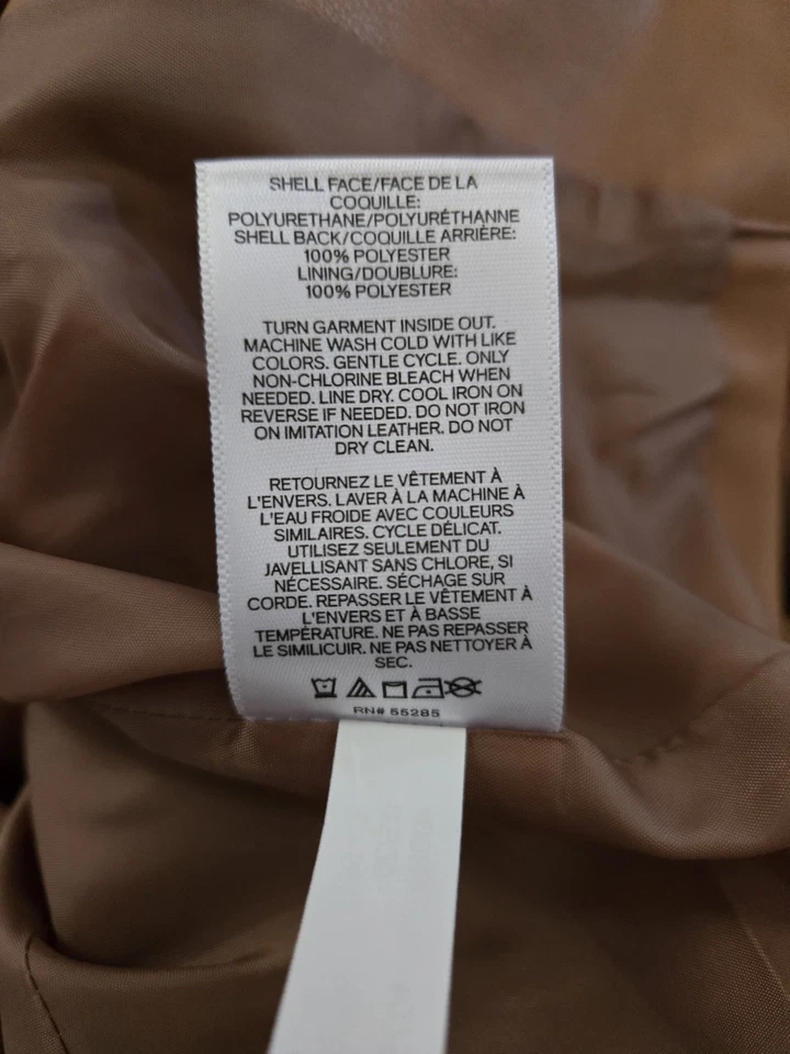 Blazer Express Imitación Cuero Doble Pecho Camel Tostado Talla S Nuevo con Etiquetas Precio de venta sugerido por el fabricante $99.99 Foto 4 de 4