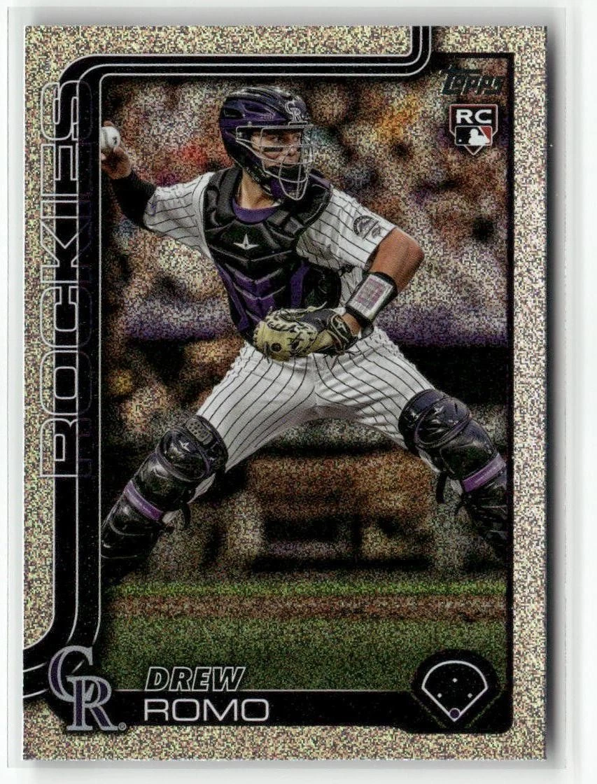 2025 Topps Drew Romo 296 Colorado Rockies Sandglitter