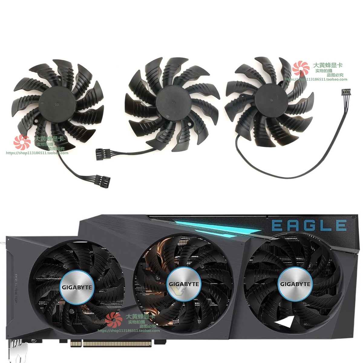 3070 Rtx Ti Graphics Card Cooling Fan For Gigabyte GTX1060 1070