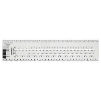 ACME UNITED CORPORATION ACMGA88 Graphic Arts Ruler 3'' X 12''