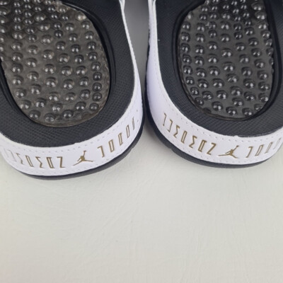 NIKE AIR JORDAN HYDRO XI 11 RETRO WHITE-GOLD-BLACK 