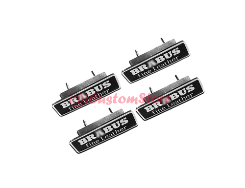 Brabus Fine Leather Stil Sitze Emblem Abzeichen Logo Mercedes Smart Fahrzeuge - Bild 5 von 10