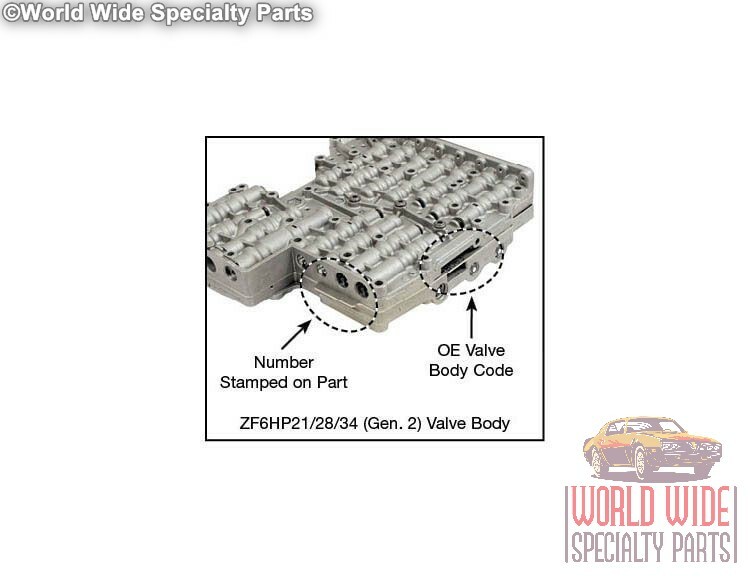 BMW ZF 6HP26 Valve Body (Lifetime Warranty) 2001-2007, A052