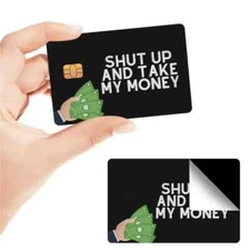 Credit Card Sticker Debit Card Skin Decal EBT Funny Meme, Waterproof 2 PCS