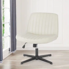 Lounge Chair In Leather, Home Swivel Chair With Backrest And Wheels