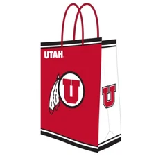 Utah Utes Gift Bag - NCAA Team Color Gift Wrap - New 1 Count by Pro Specialties
