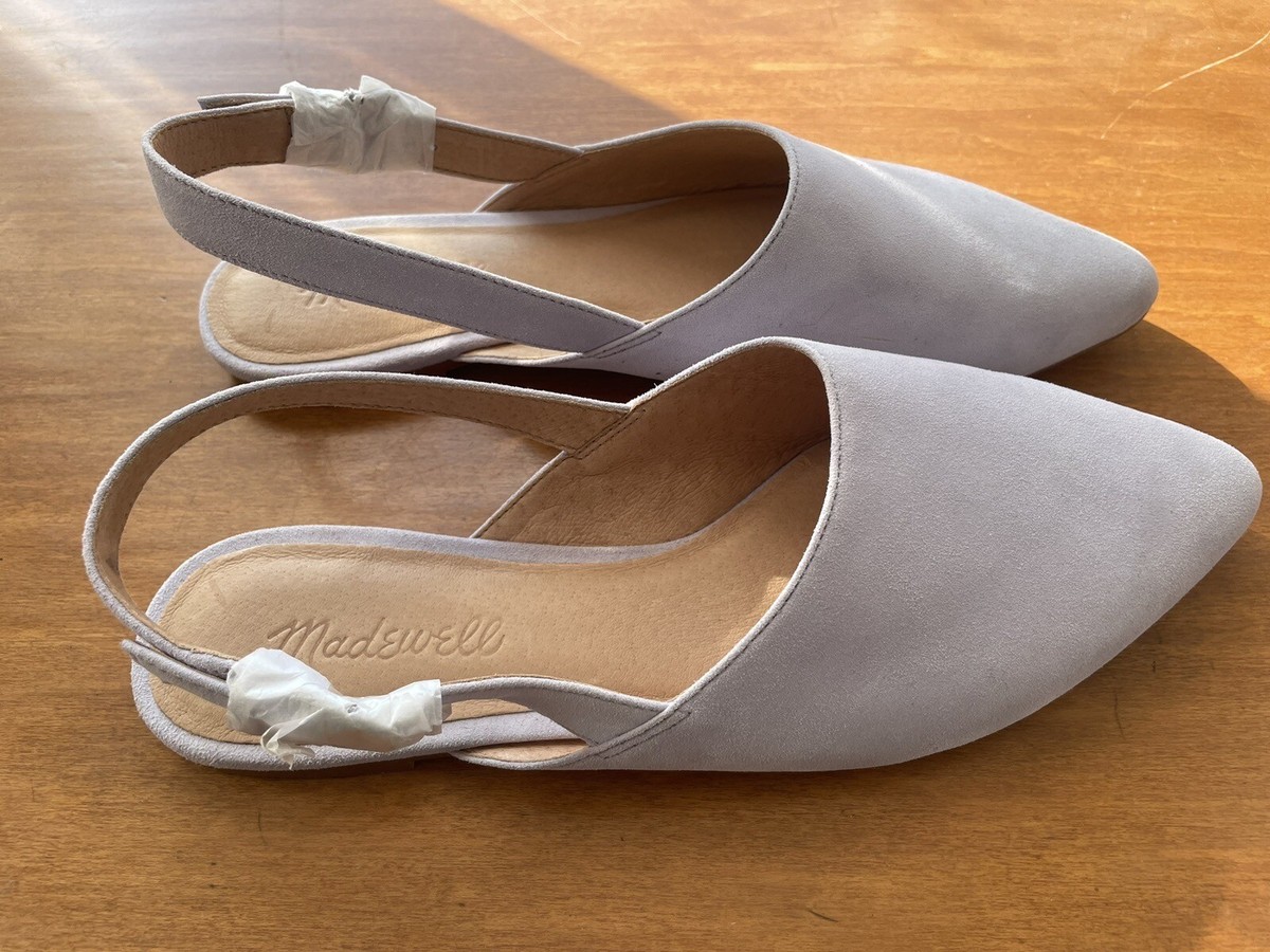 Suede Madewell Slingback Flats MADEWELL Remi Slingback Flat In