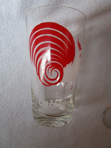 CINZANO Glas Pitcher mit Ausguss Glas-Krug mit Rezepten Hahn und 1 Glas Single - Picture 4 of 6