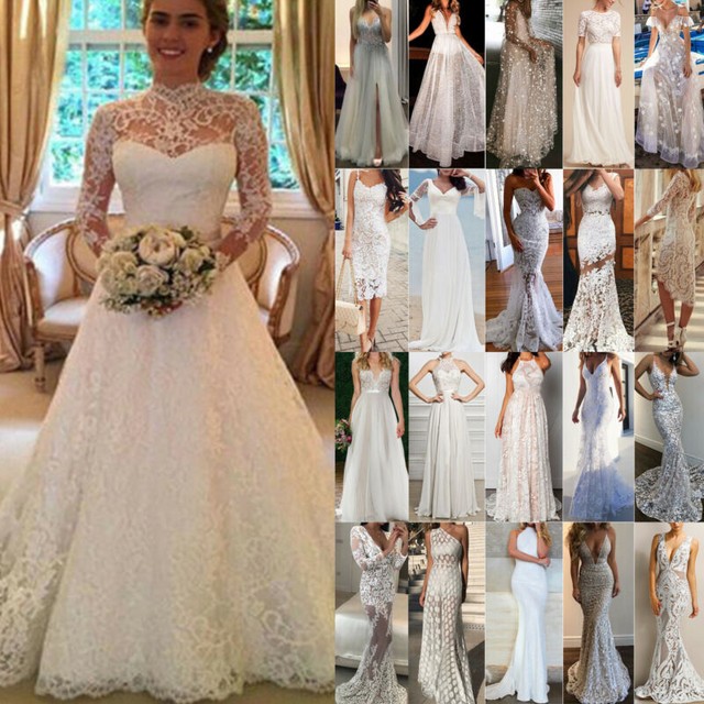 lace bodycon wedding dress