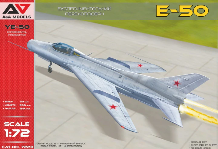 A&A Models 7223 1:72nd scale YE-50 Experimental Interceptor with Rocket engine