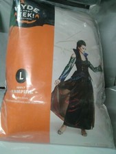 HYDE AND EEK ADULT VAMPIRE DRESS COSTUME, BLACK/BLUE/RED Size Large