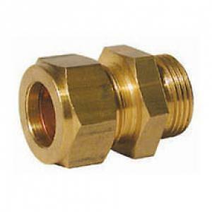 Messing Bolzenkupplung 3/8'' x 3/8'' BSP Klemmverschraubung