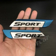 Metal Sport Racing Auto Car Fender Side Emblem Skirts Badge Decal Sticker