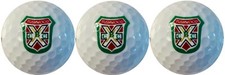 Caddyshack Style Bushwood CC Sleeve of THREE White Wilson Duo Soft Golf Balls