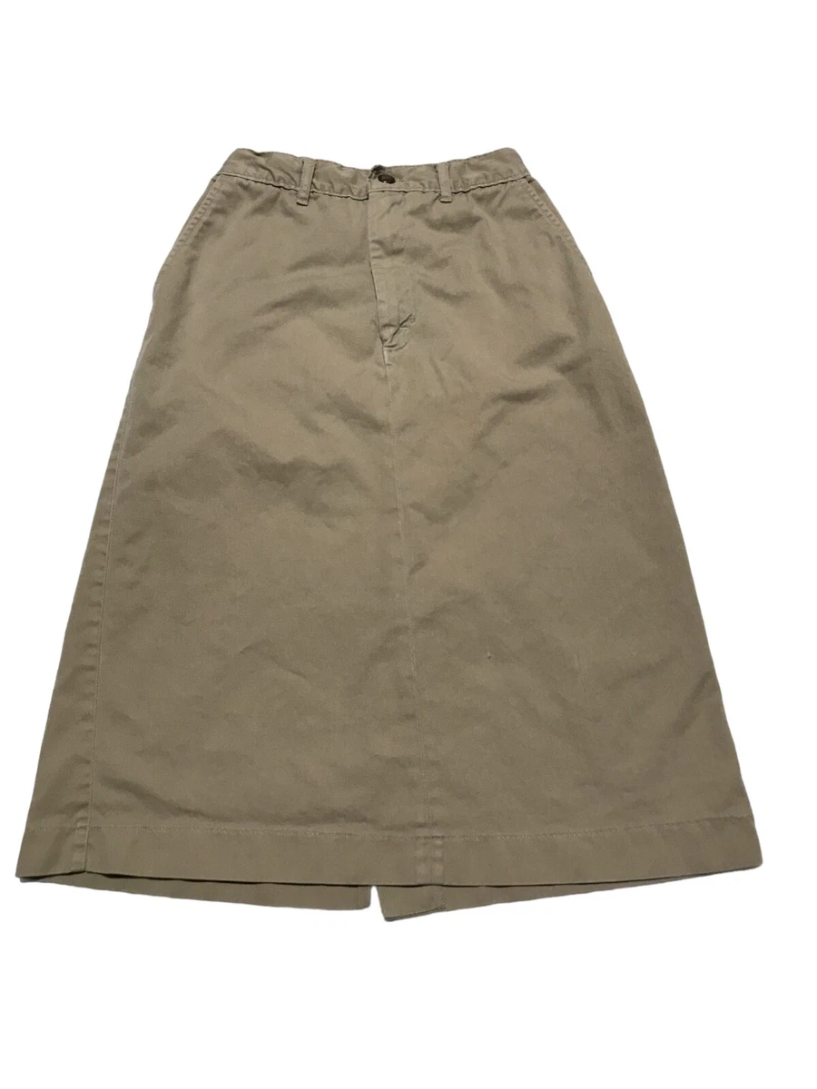 Khaki skirt womens clearance 70s