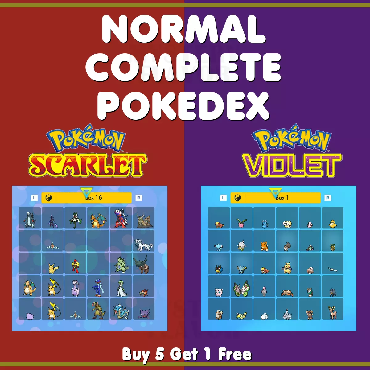 Pokemon Scarlet & Violet - Pokedex Singles Any Option 6IV BR - Trading Now