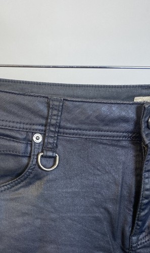 Burberry Brit Black Westbourne Coated Skinny Ankle Leather Jeans Pants Size 30 - Picture 6 of 21