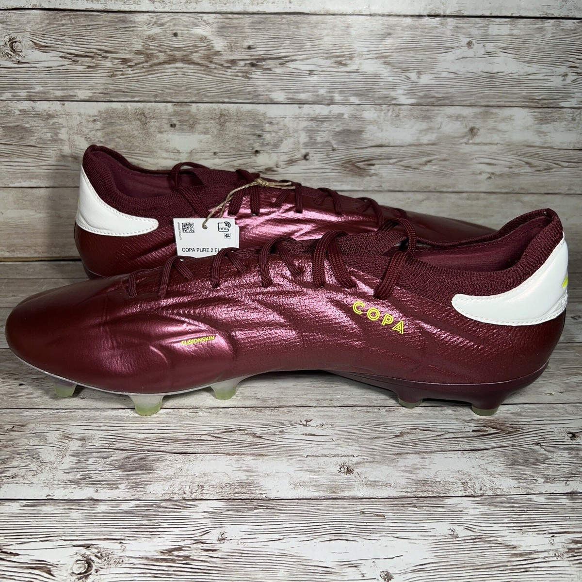 Adidas Copa Pure 2 Plus FG Firm Ground Soccer Cleats Wine IE7485