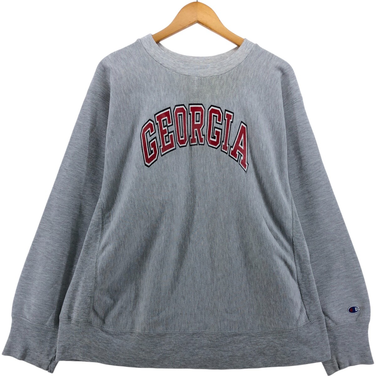 80s USA トリコタグ Champion reverse weave gre Champion 80s Tricot Tag Reverse Weave Plain Gray Sweatshirt