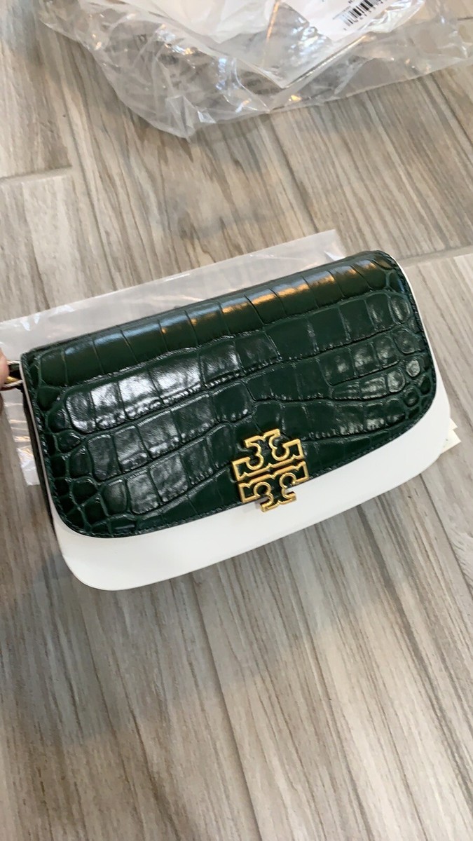TORY BURCH (トリーバーチ) BRITTEN EMBOSSED 2WAY バッグ NWT Tory Burch Britten Embossed Convertible Crossbody In