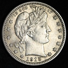 1915 Barber Silver Quarter CHOICE UNC *UNCIRCULATED* MS E318 JNNQ
