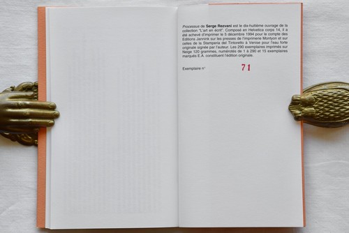 L'art en écrit - Serge Rezvani - Processus - 1994 - Picture 9 of 9