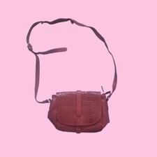 Red Leather Cross Body Purse By Vittoria Pacini