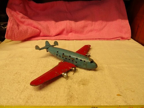 Vintage Wyandotte Marx USAF Pre WW2 FOUR ENGINE DEFENSE BOMBER TOY AIRPLANE - Picture 6 of 12