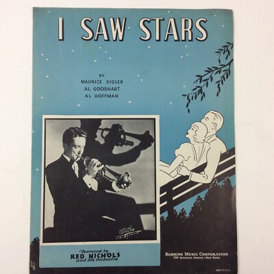 I Saw Stars Maurice Sigler Al Goodhart 1934 Pop Vintage Sheet Music