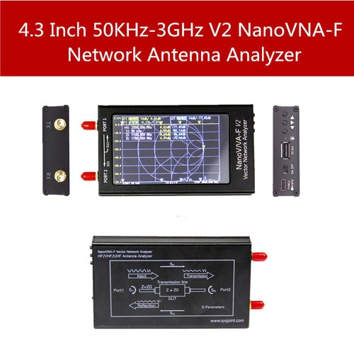 Analizzatore antenna di rete vettoriale NanoVNA-F V2 VNA da 4,3" 50 KHz-3 GHz... - Foto 3 di 21