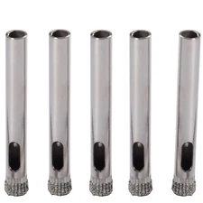 1/4 inch Diamond Drill Bit 5 Pack Set Ceramic Porcelain Tile Glass Bottle