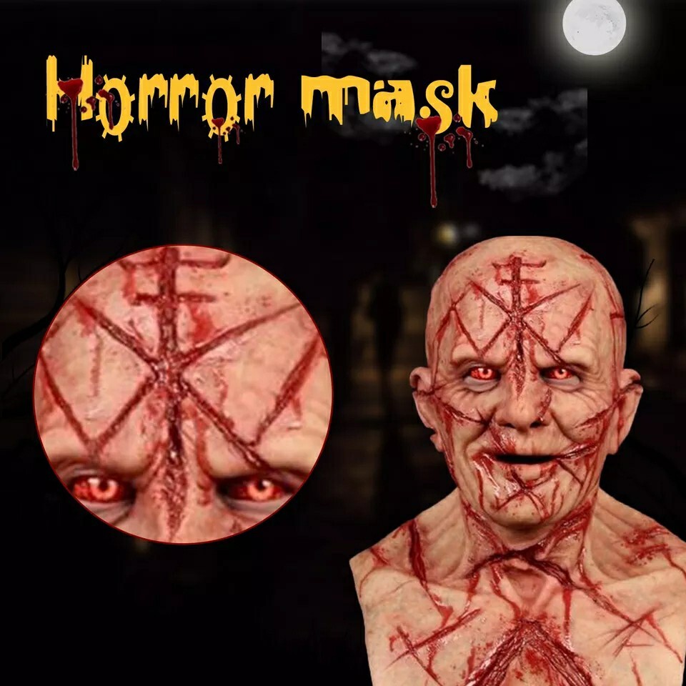 Máscara De Halloween Monstruo Demonio Disfraz Horror Cosplay Demoníaco