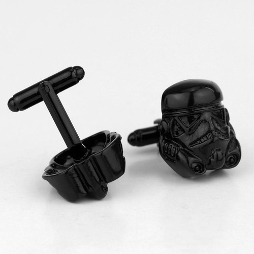 Stormtrooper Helmet Cufflinks and Tie Clip Gift Set | Star Wars Wedding, Groom - Picture 7 of 11