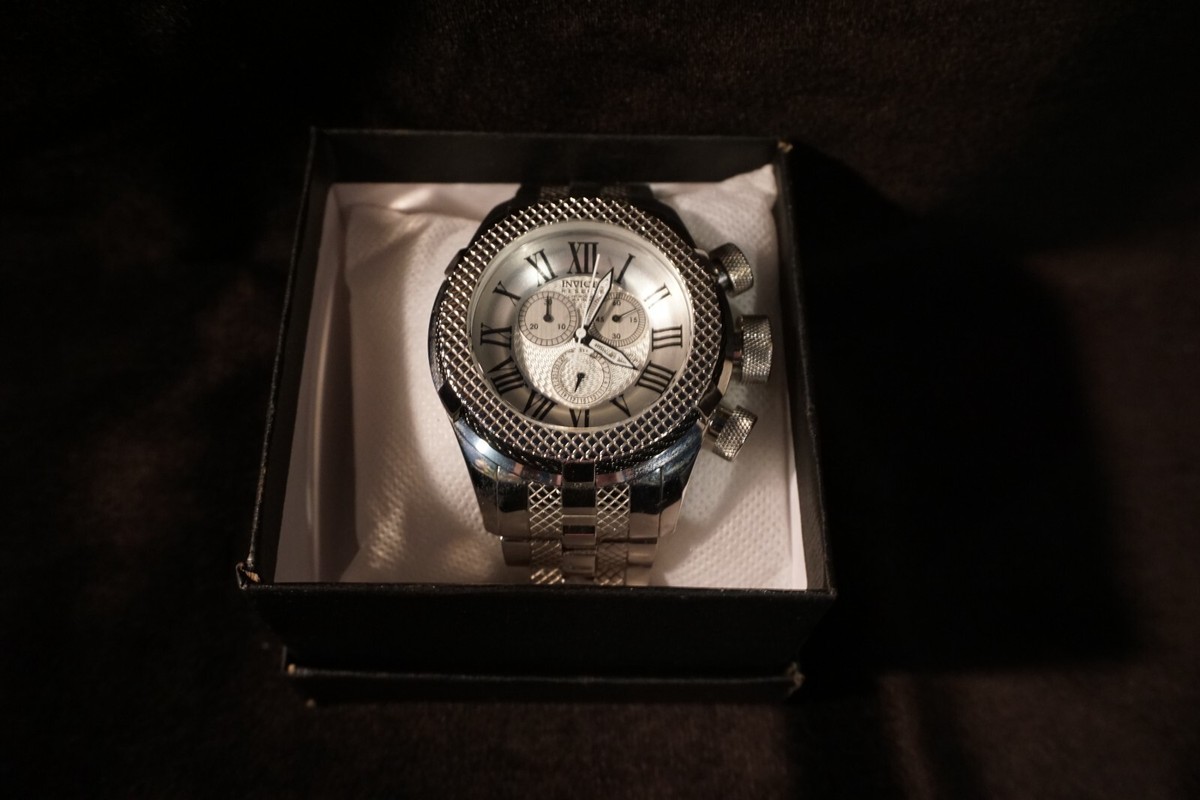 Invicta Bolt Sport 52mm Silver Stainless Steel Men's Wristwatch