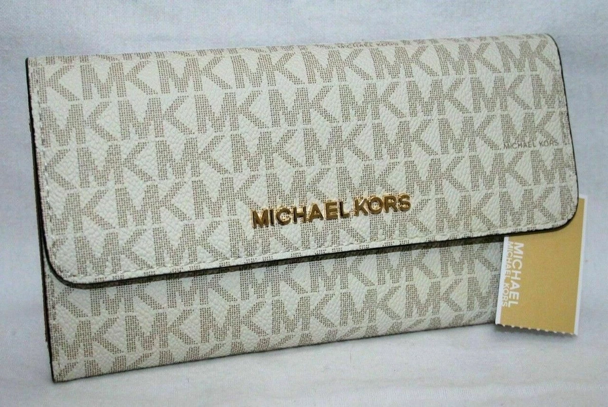 Michael Michael Kors Logo-Plaque Trifold Wallet