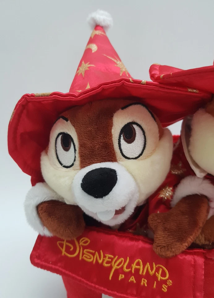 Disneyland Paris Chip & Dale Plush 2012 Xmas Soft Toy Disney Parks Present 20th - Image 3 of 4
