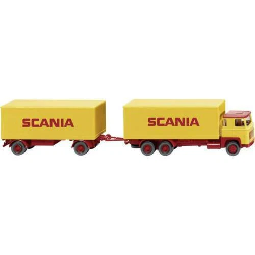 Modellini statici di auto, furgoni e camion rossi Scania scala 1:87