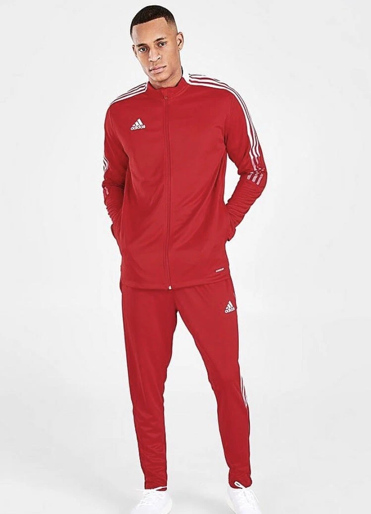 adidas Men&#039;s Tiro Tracksuit Jacket Pants Team Red M Set NWT | eBay