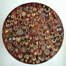 100 PAIRS WHOLESALE LOT MIX TRIBAL GYPSY DROP & HOOP BRASS BOHO HIPPY EARRINGS