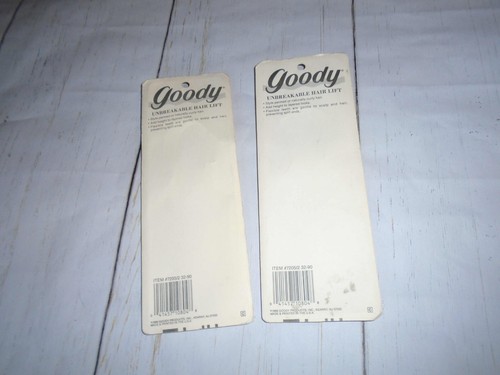 DOS Nuevo Antiguo Stock Plástico De Colección Años 80 BUENOS Peliquios de Pelo Cepillo Afro Irrompible - Imagen 4 de 5