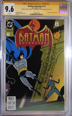   CGC 9.6 CATWOMAN ADRIENNE BARBEAU SIGNED BATMAN ADVENTURES #2 DC COMICS BTAS
