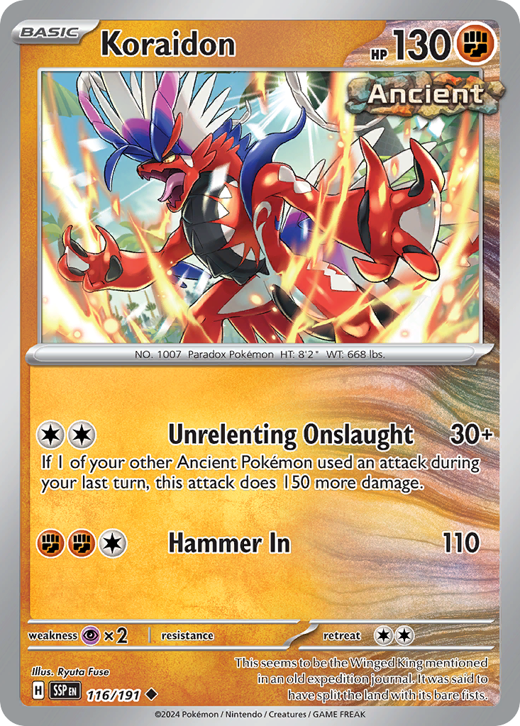 koraidon pokemon card Amazon.com: Miraidon Ex & Koraidon Ex - Scarlet & Violet - Pokemon Card Lot  - SVP028 & SVP029 main image 1