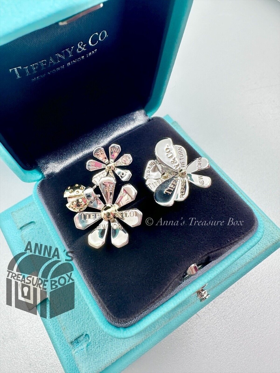ルドルフ　Tiffany & Co. 18KT と silverのリング Estate .925 Sterling Silver 1997 Tiffany And Co Concave Ring