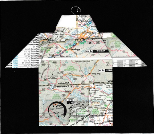 Origami Map Shirt Tennessee, Knoxville, Oak Ridge, Sweetwater, La Follette - Picture 2 of 2