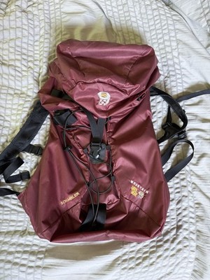 Mountain Hardwear Scrambler Backpack Red Maroon Nylon Hiking Climbing Daypack